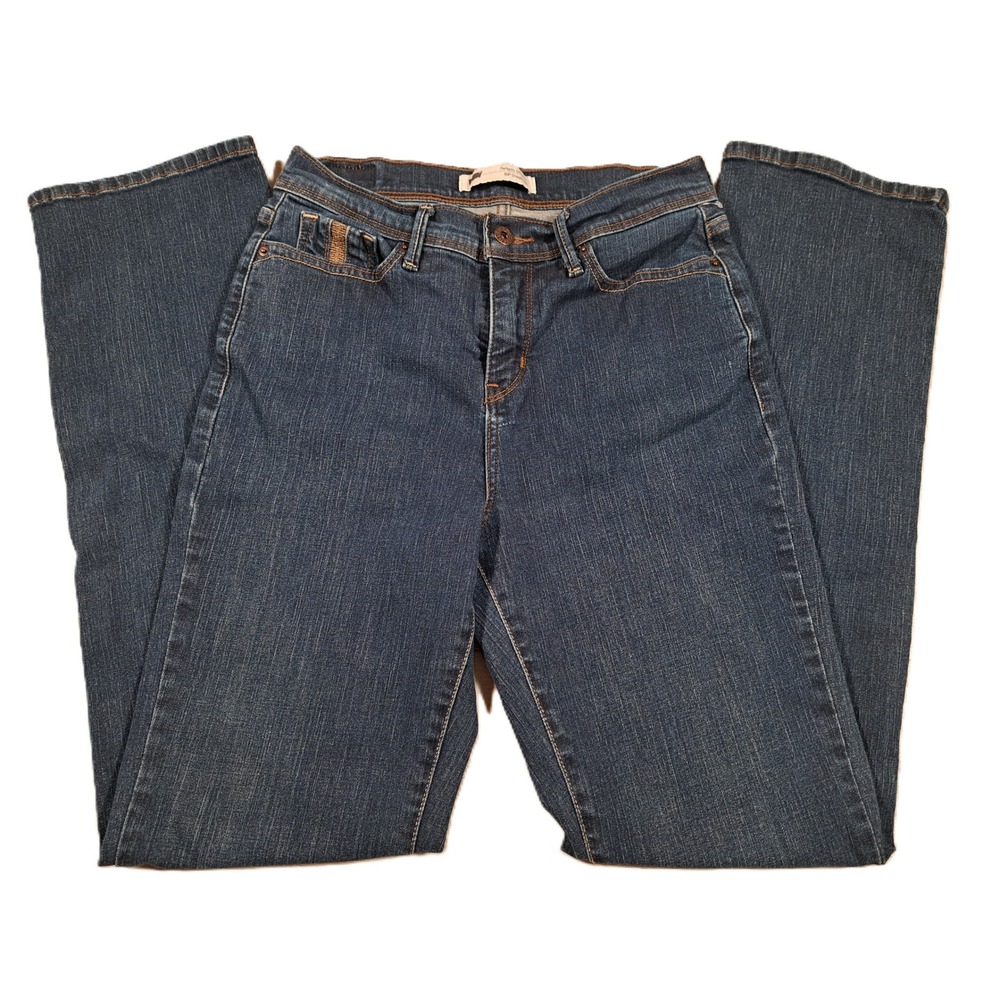 Levis 512 Perfectly Slimming Straight Leg‎ Jeans Blue Dark Wash 6m Womens